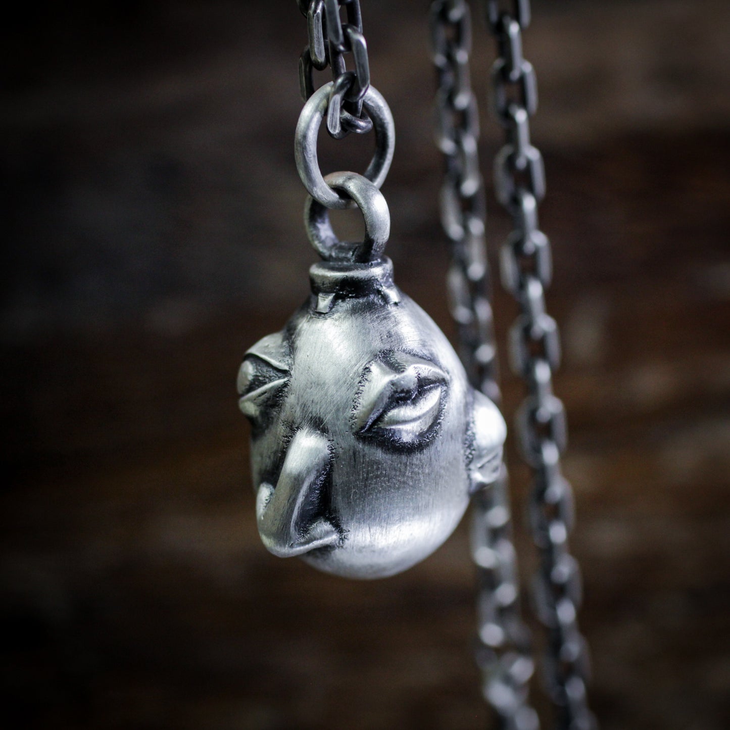 Overlord's Egg 925 Silver Pendant Necklace-Legend of Sword Style Beihe Wright-Handmade Solid Silver Pendant Gift Necklace
