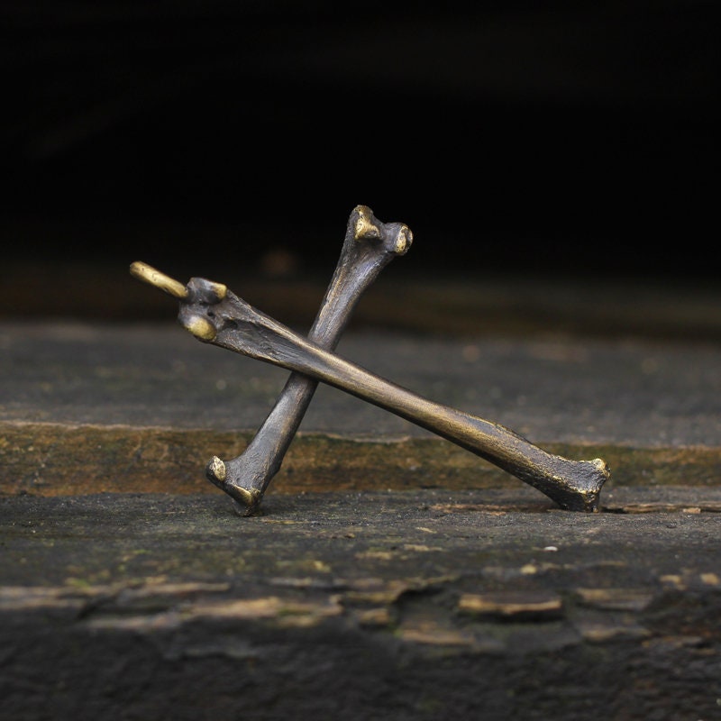Bone cross 925 Silver pendant, original design Christian faith,Handmade personalized gifts-Craftsmen made