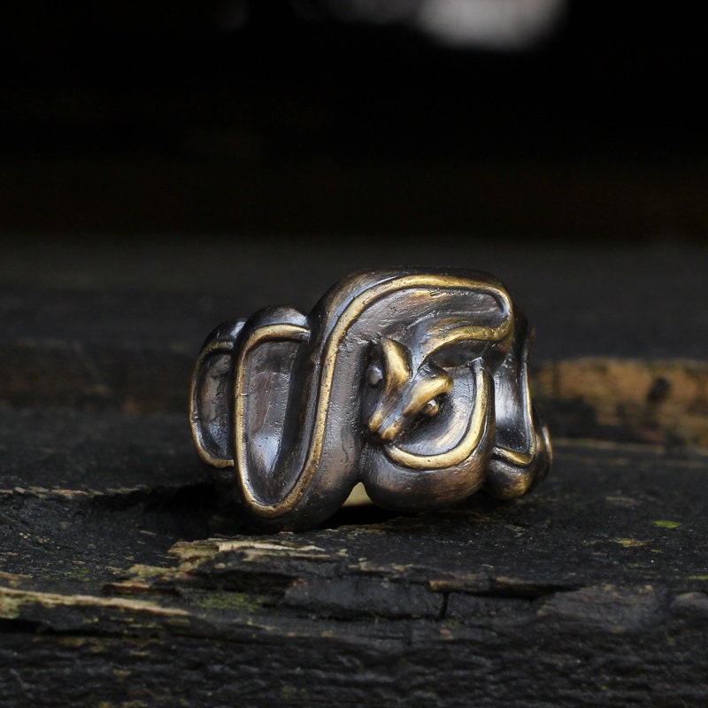 Viper 925 Silver Ring, deadly ring, Medusa, creative surprise gift-handmade sterling silver jewelry-Craftsmen made - SATANHORN