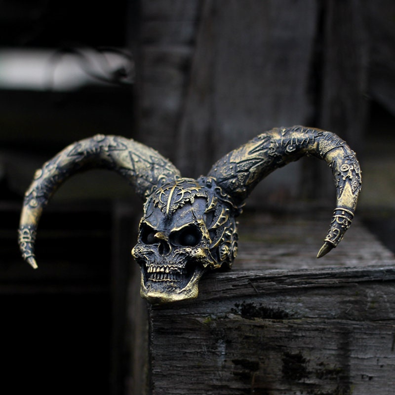 Mystic Harlequin Pendant - Steampunk Brass & Silver Artisan Jewelry - SATANHORN