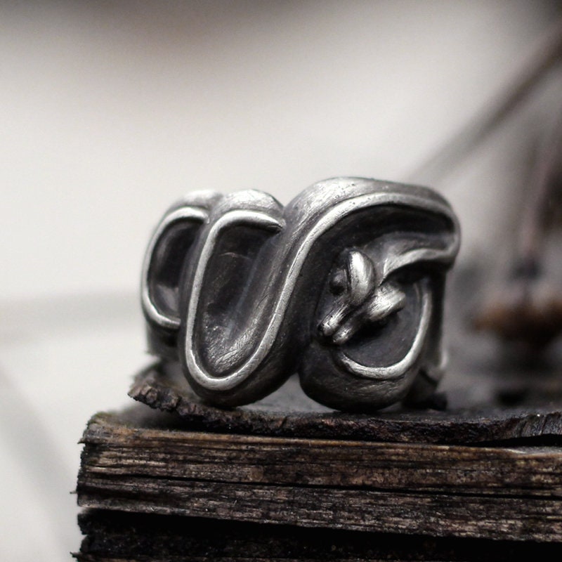 Viper 925 Silver Ring, deadly ring, Medusa, creative surprise gift-handmade sterling silver jewelry-Craftsmen made - SATANHORN