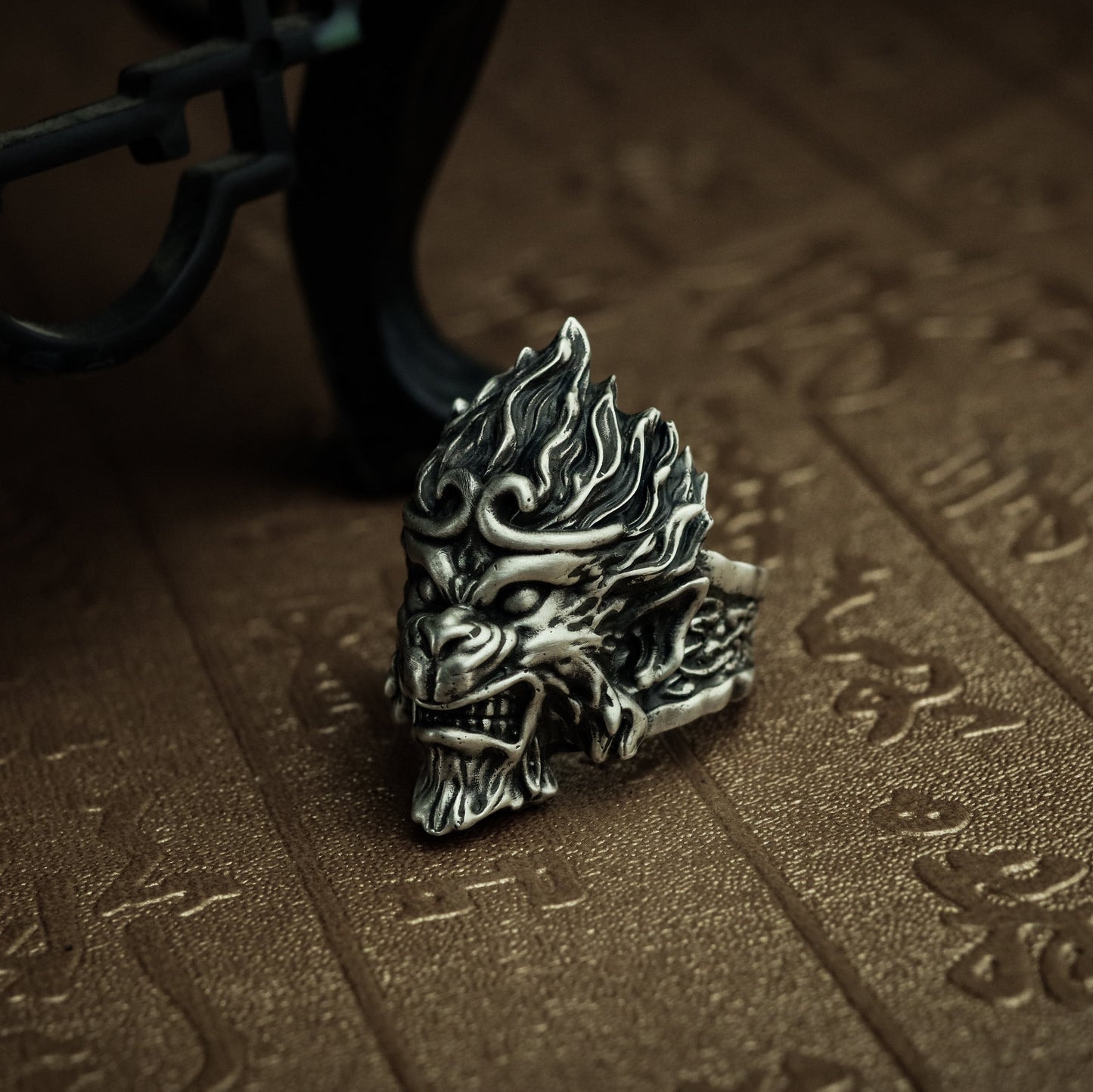 Monkey King 925 Silver Ring, Dark myth of Wukong, Journey to the West, myths and legends 925 sterling silver ring-Craftsmen made - SATANHORN