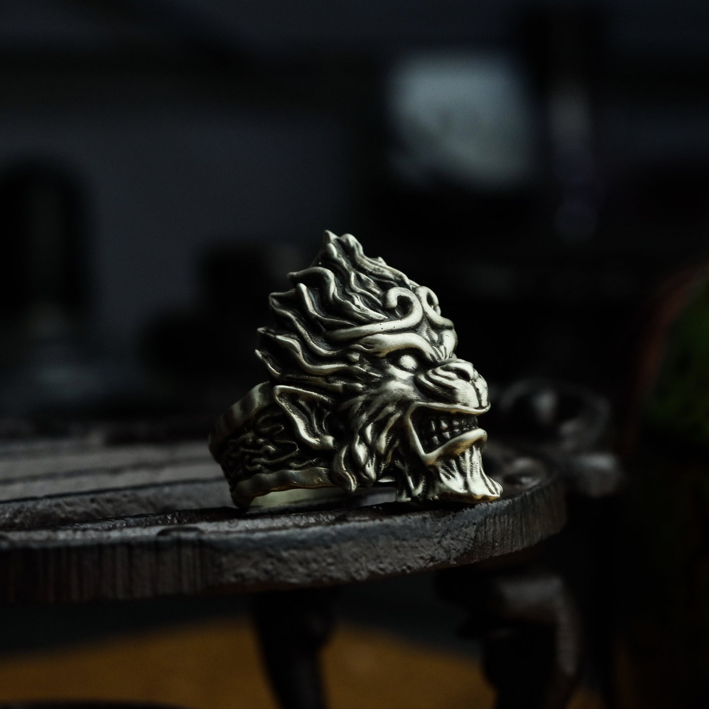 Monkey King 925 Silver Ring, Dark myth of Wukong, Journey to the West, myths and legends 925 sterling silver ring-Craftsmen made - SATANHORN