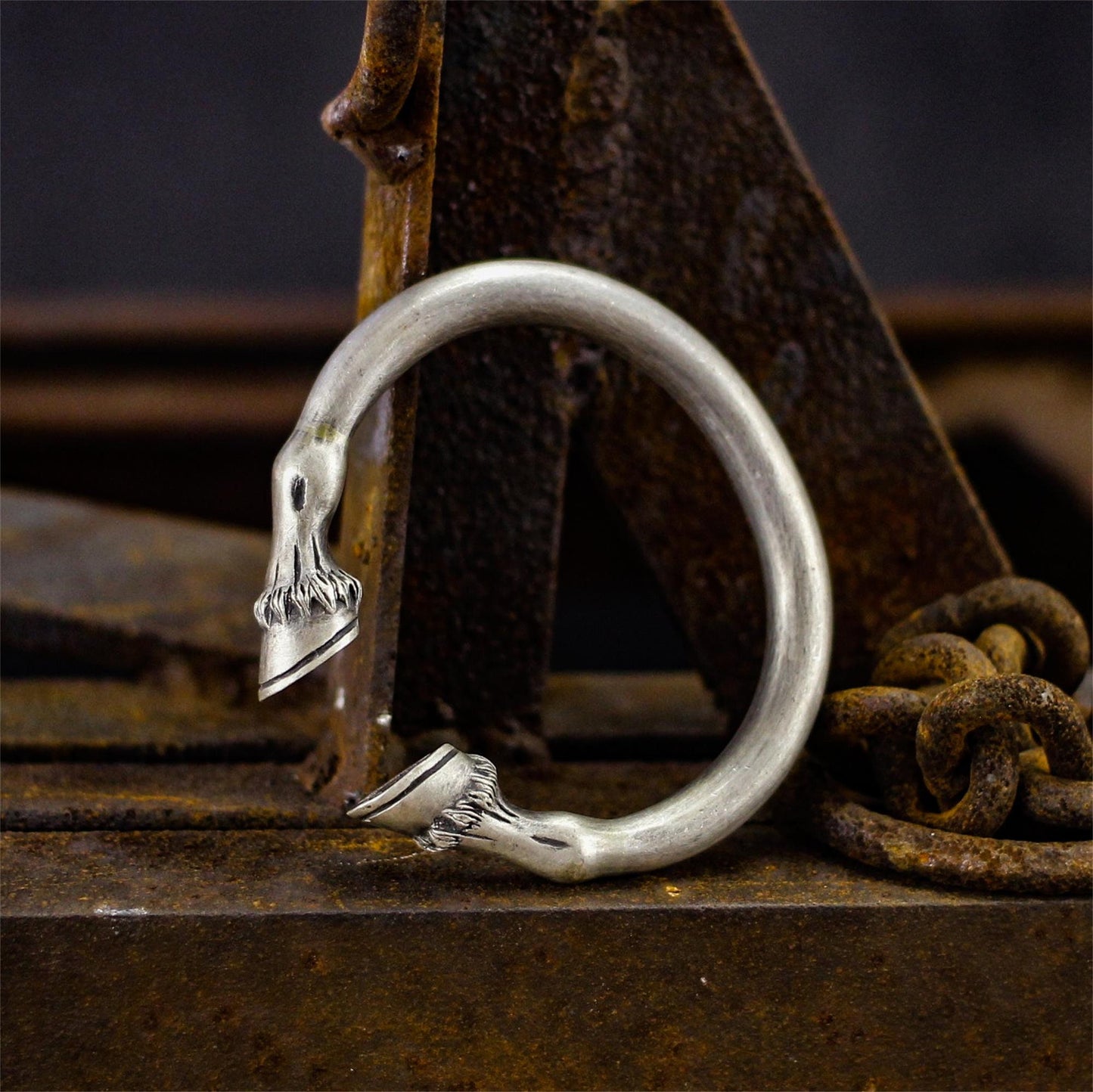 Horseshoe 925 Silver bangle, men's bangle, Horse bangle,personalized solid sterling silver gifts-Craftsmen made