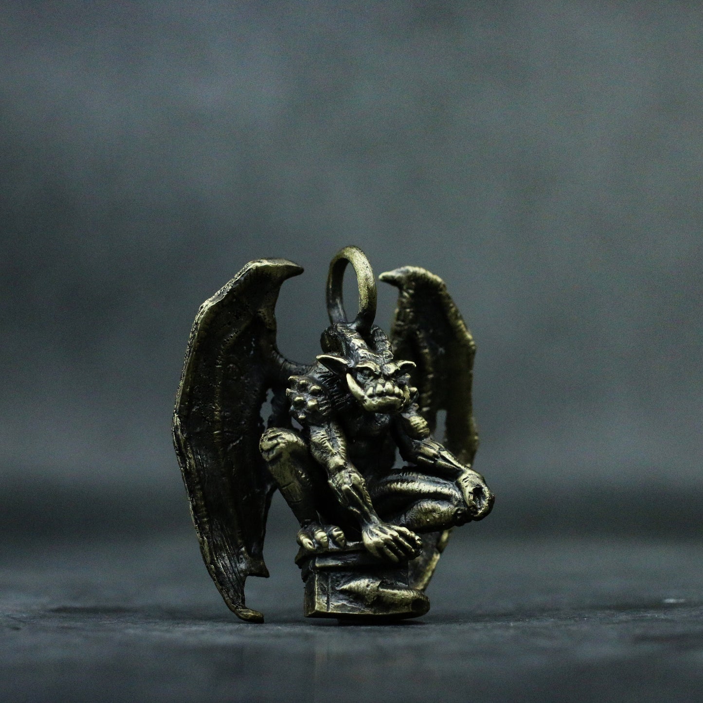 Devil 925 silver necklace pendant, bat wings monster cannibal jewelry, small gift sterling silver personality-crafted by craftsman