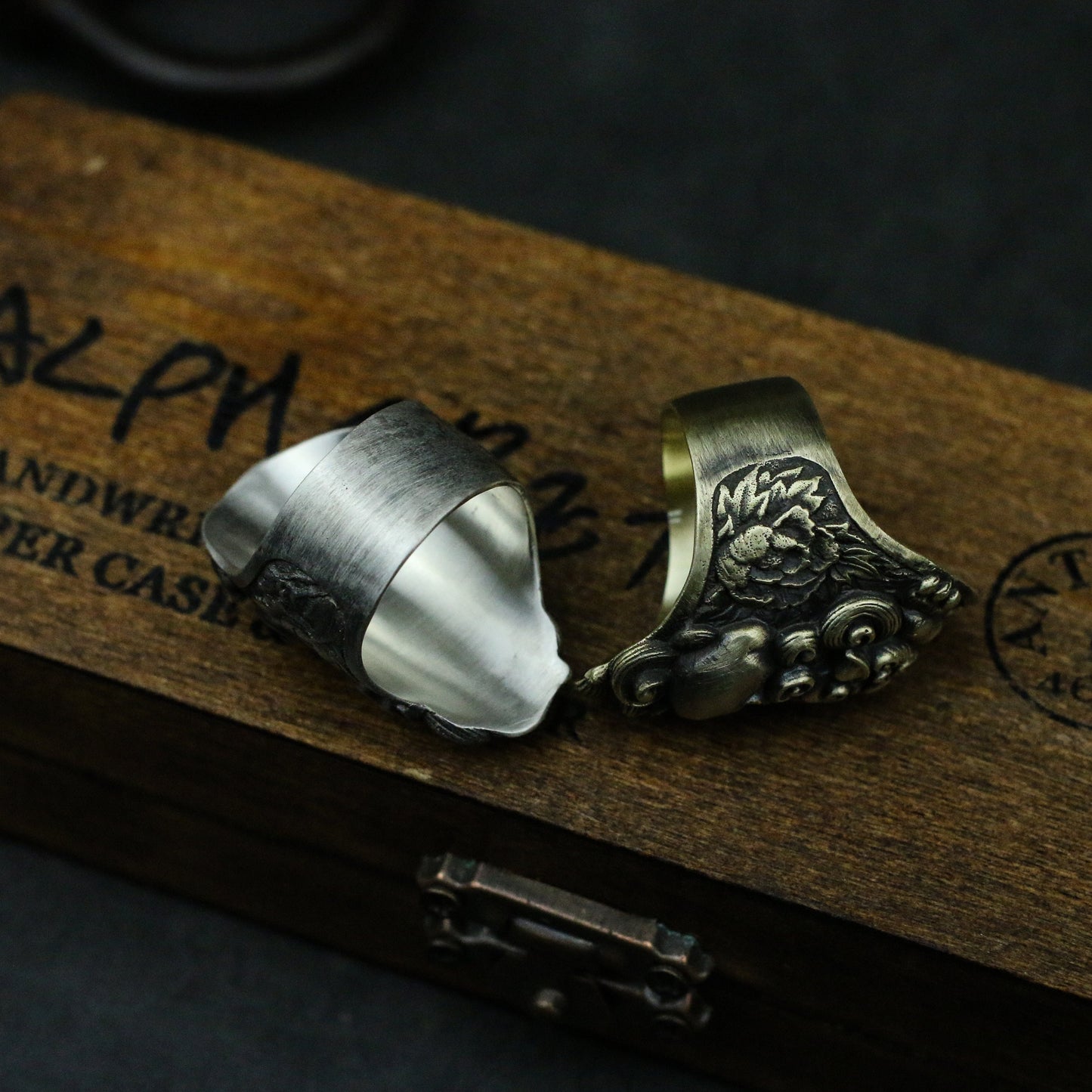 Vintage lion beast 925 silver ring, auspicious cloud lucky ring, small gift sterling silver personality-Craftsmen made - SATANHORN
