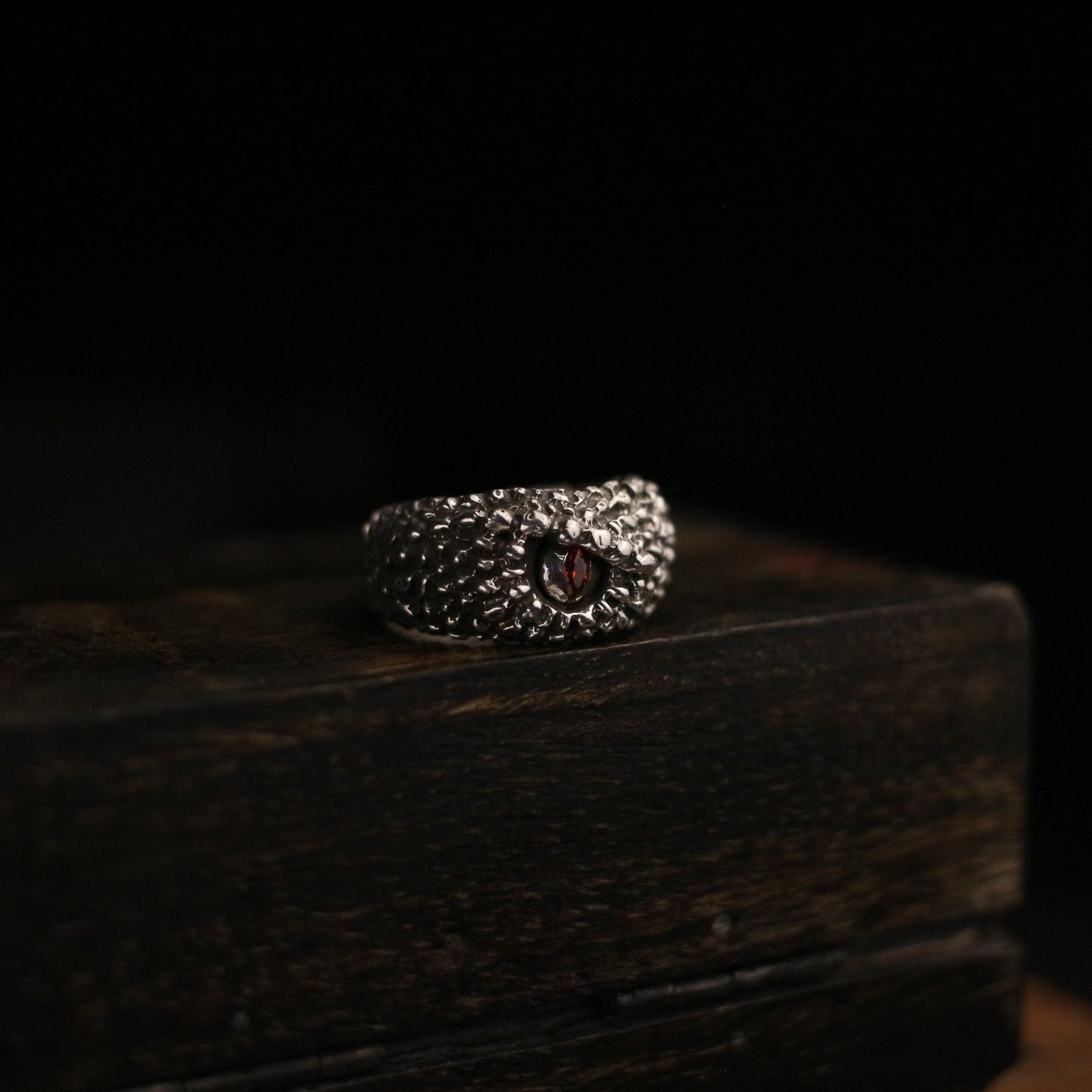 Viper's Eye 925 SilverRing,Ssnake Ruby Ring, Pet Snake Ring, Brass Sterling Silver Personalized Gift-Craftsman - SATANHORN