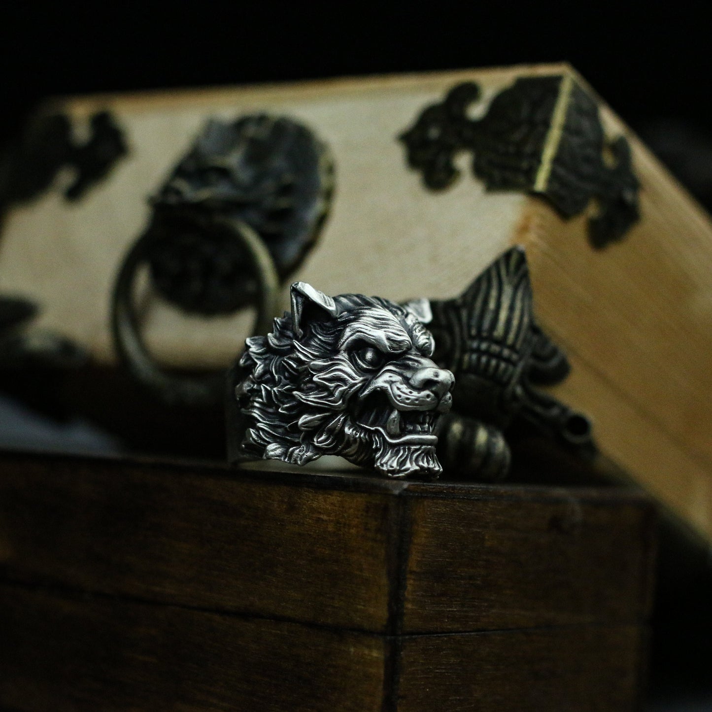 Tiger King 925 Silver Ring, Tiger Ring, Tiger Roaring Mountain Forest, King of Beasts Ring, gifts for men - crafted by craftsmen - SATANHORN