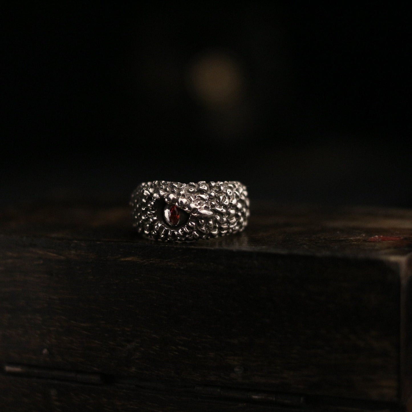 Viper's Eye 925 SilverRing,Ssnake Ruby Ring, Pet Snake Ring, Brass Sterling Silver Personalized Gift-Craftsman - SATANHORN