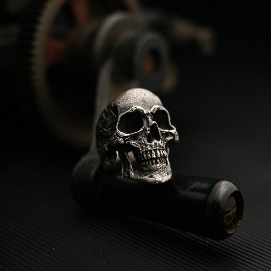 Terminator sukll 925 silver ring, sterling silver skull ring, future warrior, dark locomotive personality men's gift - Craftsman made - SATANHORN