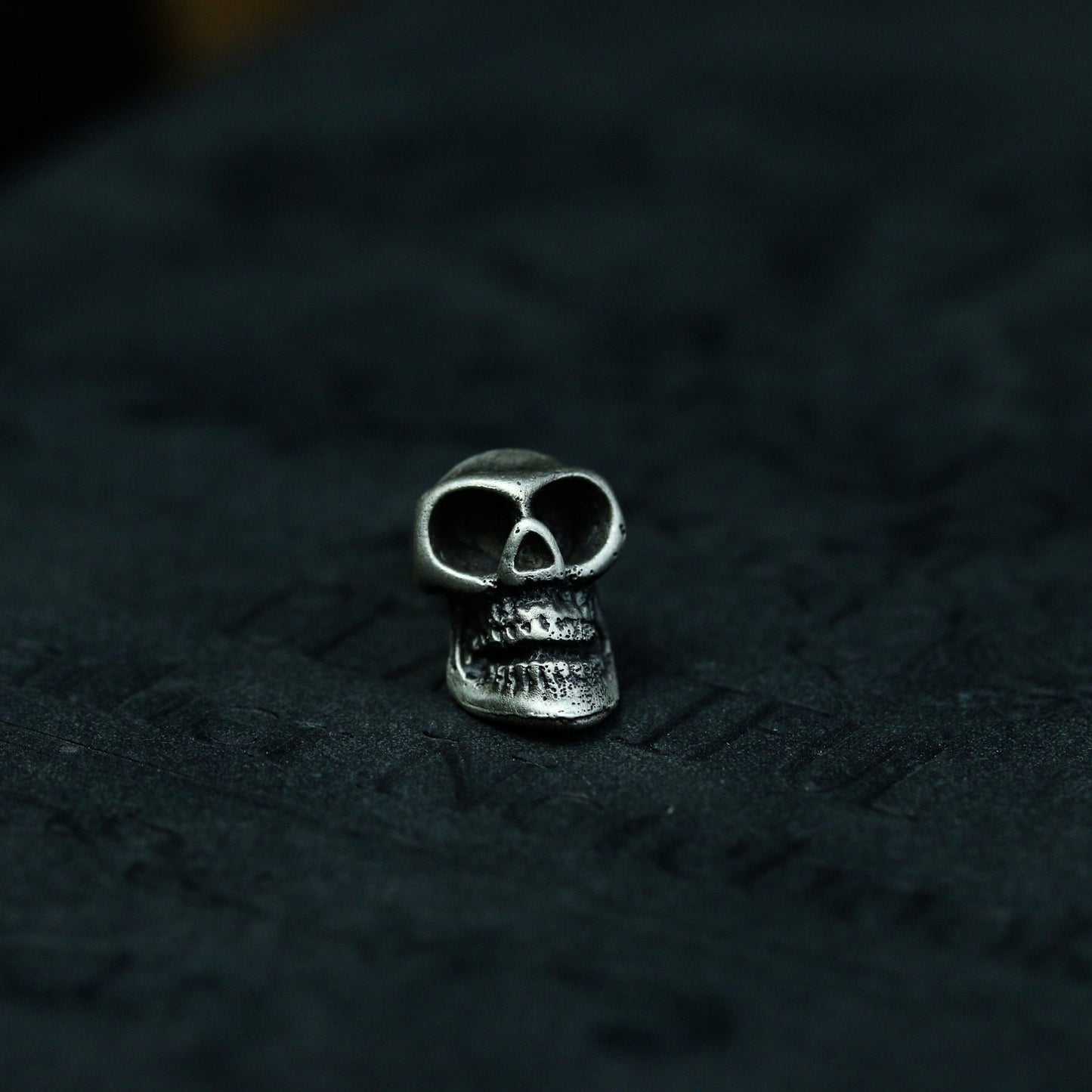 Creativity Skull 925 Silver Ear studs, bizarre skull earrings, rare jewelry sterling silver handmade - Craftsman made