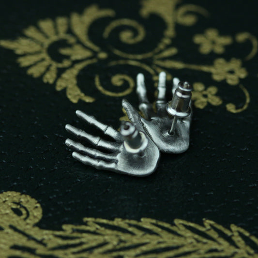 Palm bone earrings jewelry