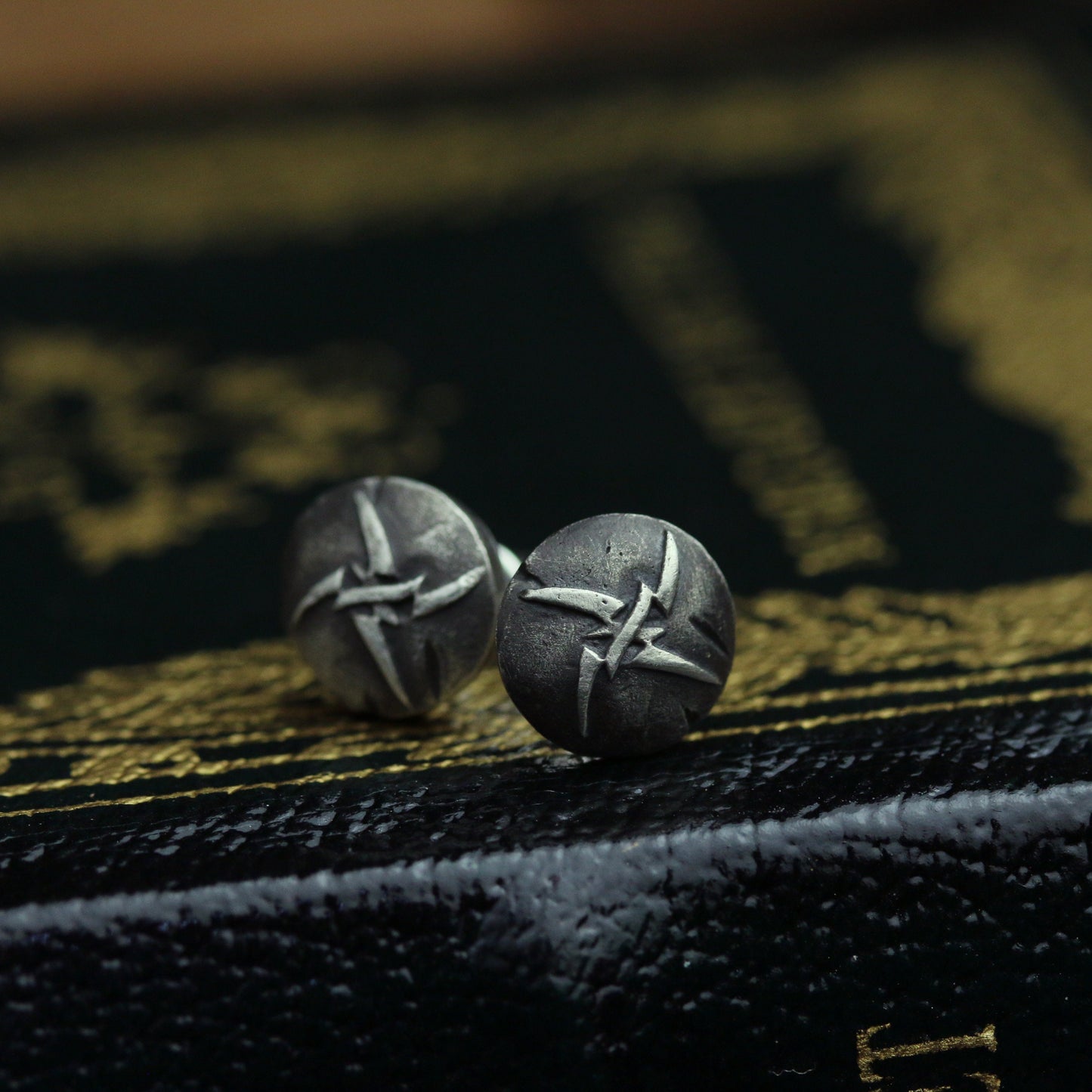 Spiral cross shield earrings jewelry