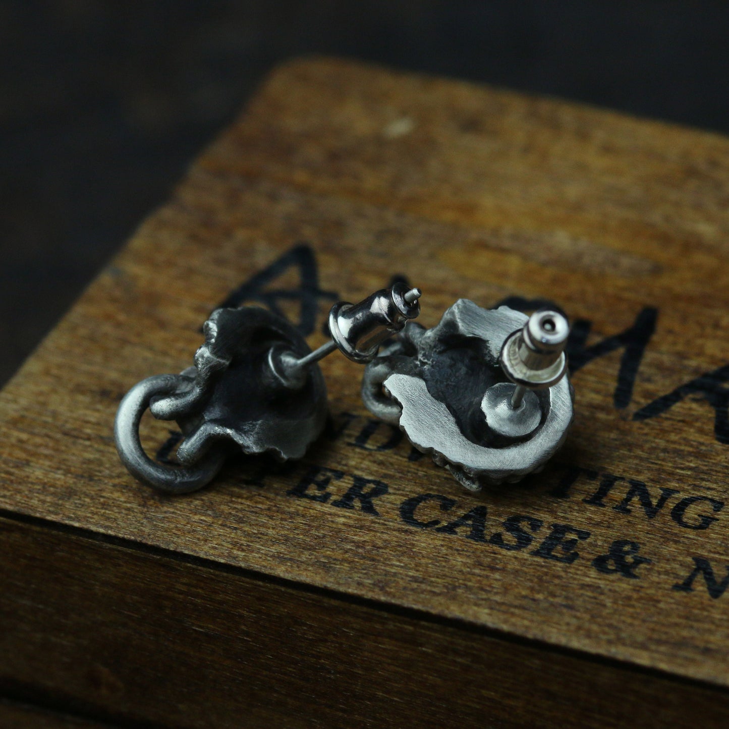 925 sterling silver lion head earrings, lion earrings, lion jewelry, natural earrings, gifts for him handmade