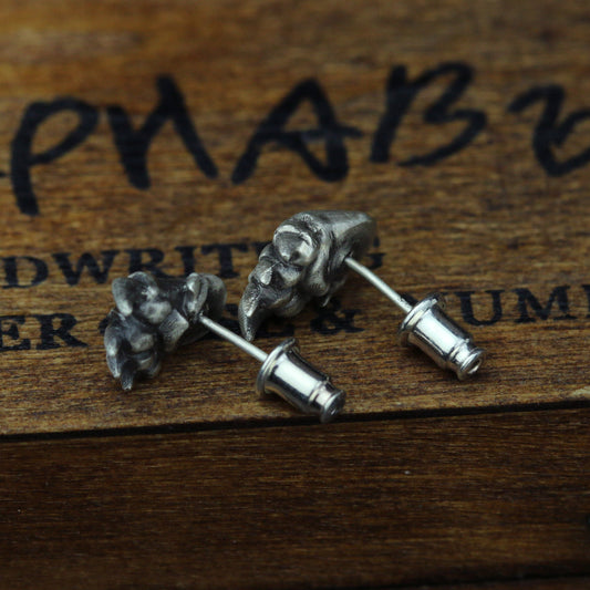 Saber-toothed tiger claw earrings