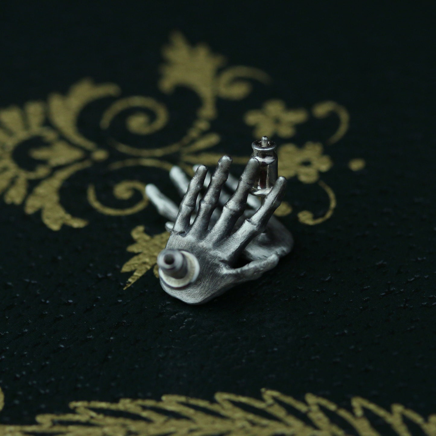 Palm bone earrings jewelry