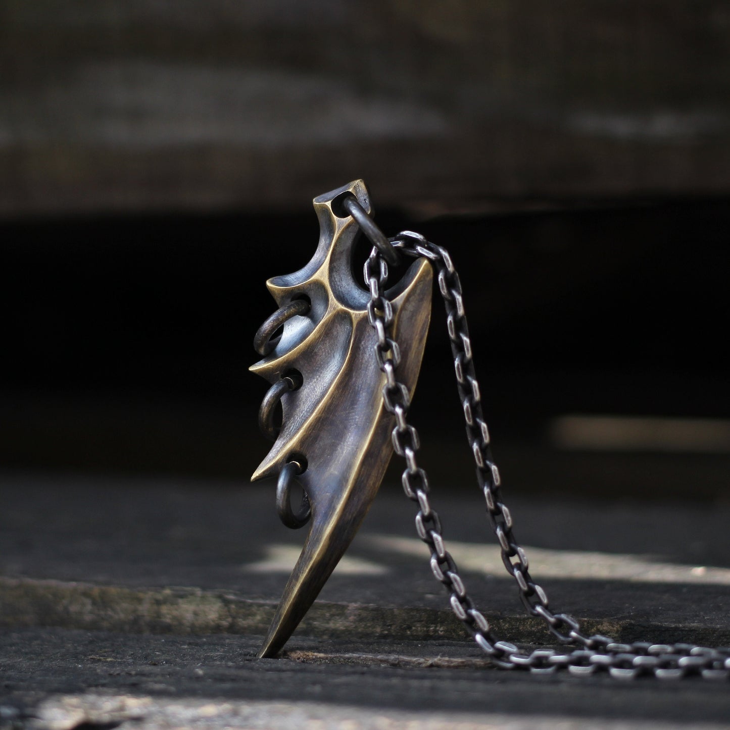 Angel Wings 925 Silver Pendant, Devil Wings Silver Pendant, Dragon Wings Sterling Silver Pendant-Craftsmen made - SATANHORN