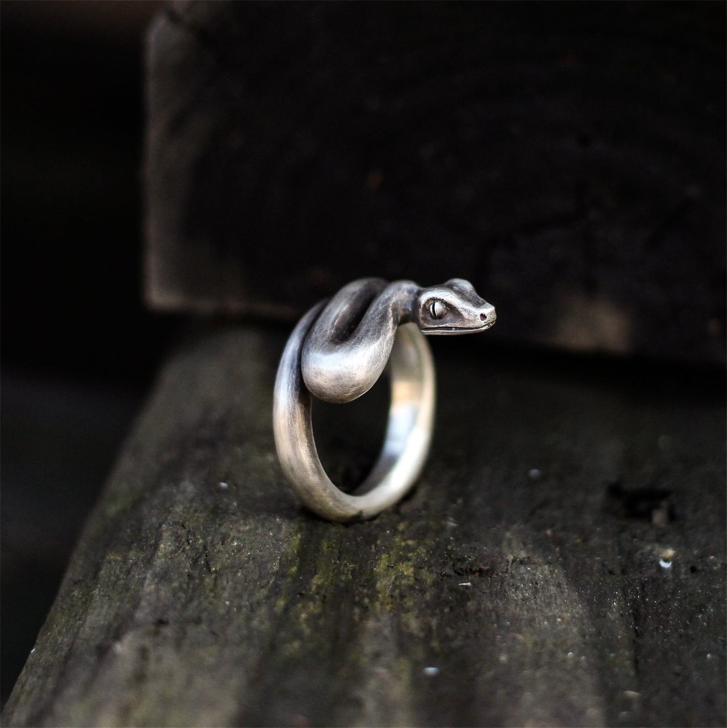 Snake 925 silver ring, snake jewelry, snake brass ring, 925 silver animal ring, silver animal jewelry, unique snake jewelry-Craftsmen made - SATANHORN