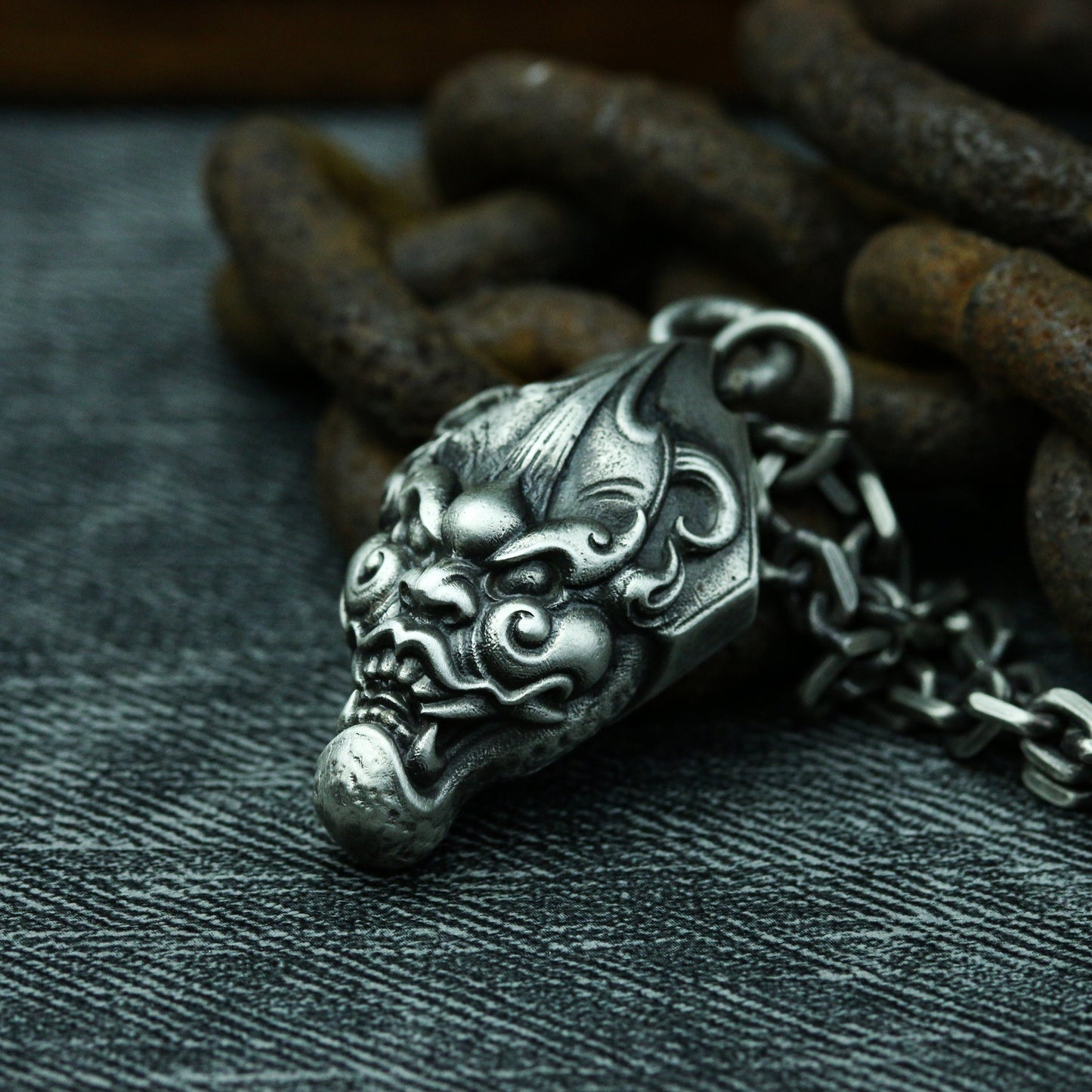 Acalanatha 925 silver pendant, Fudosan silver pendant, Fudo Myoo Jewelry, Acala pendant, Fudo Silver Pendant-Craftsmen made