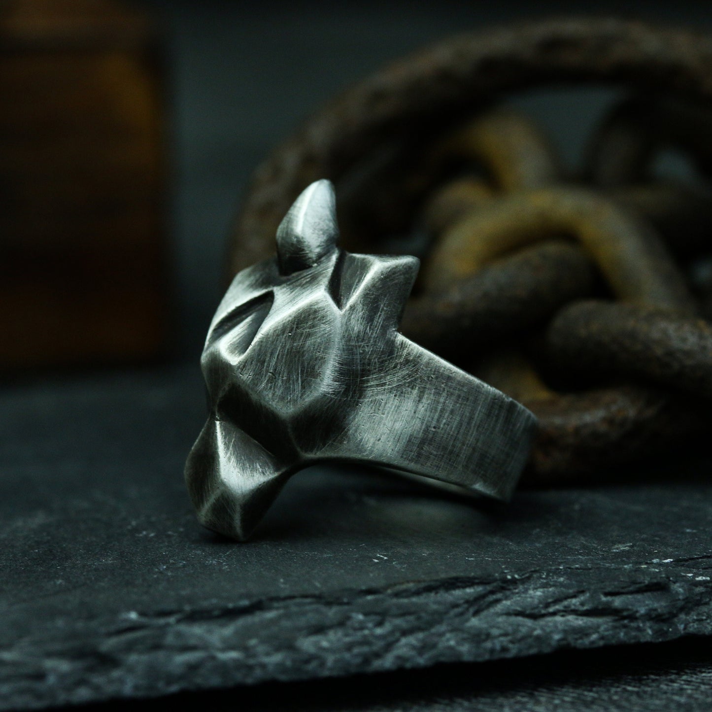 Unicorn 925 silver ring, simple abstract beast 925 silver ring finger ring, unique and mysterious jewelry-Craftsmen made - SATANHORN