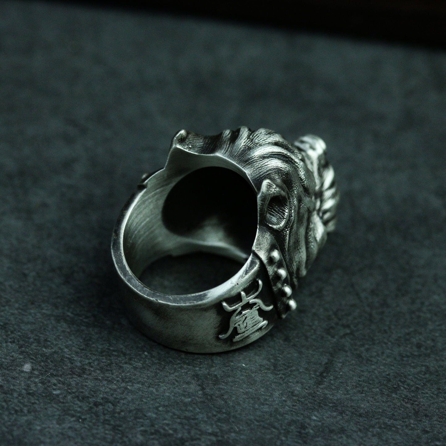 Bulldog 925 silver ring, pet dog 925 silver ring, Bulldog Jewelry, Pet Jewelry, Dog Ring-Craftsmen made - SATANHORN