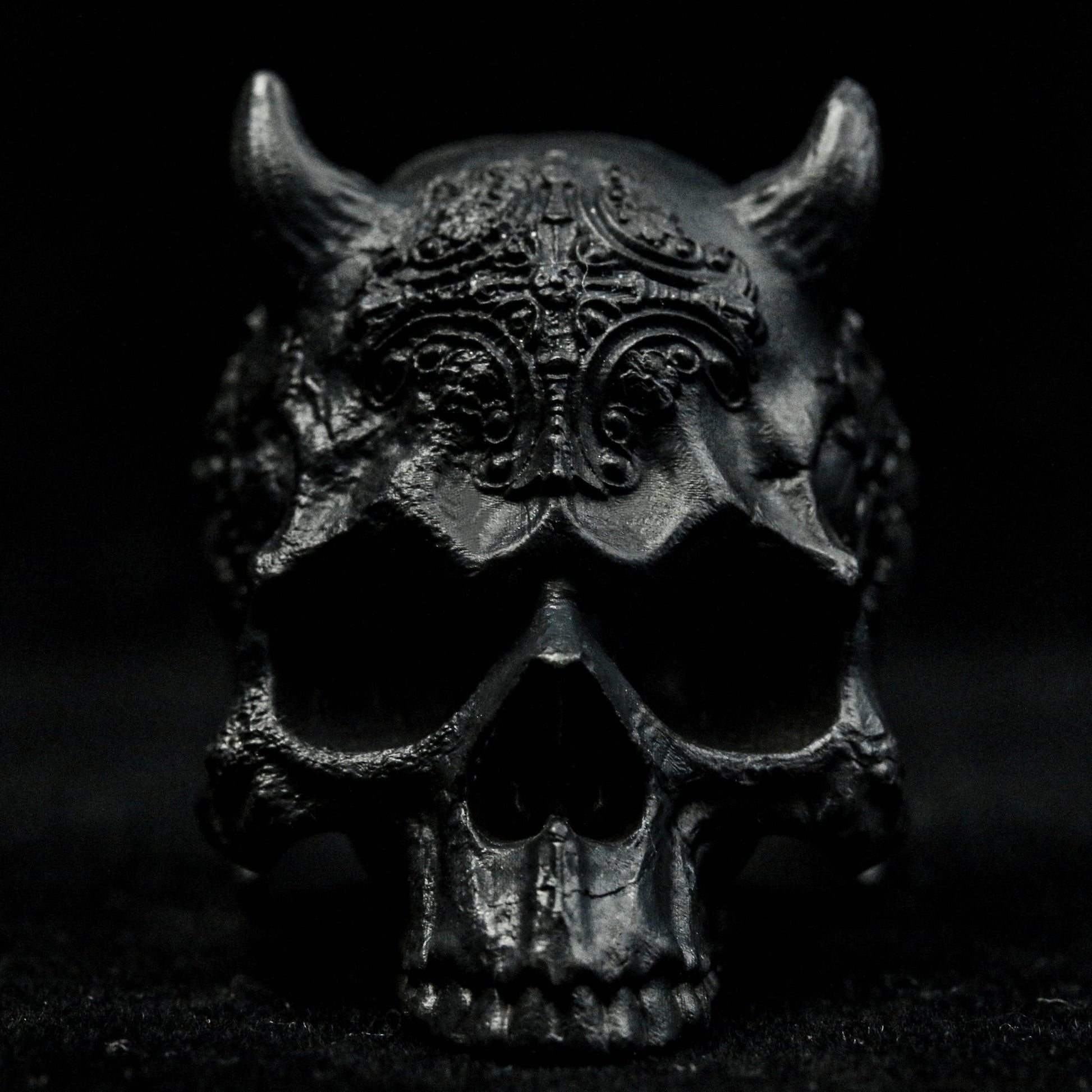 Mechanical Skull Ring, Jawless Skull Silver Ring, Delicate Engraved Sterling Silver Ring, Men's Skull Skull Ring Knight Skull Jewelry.