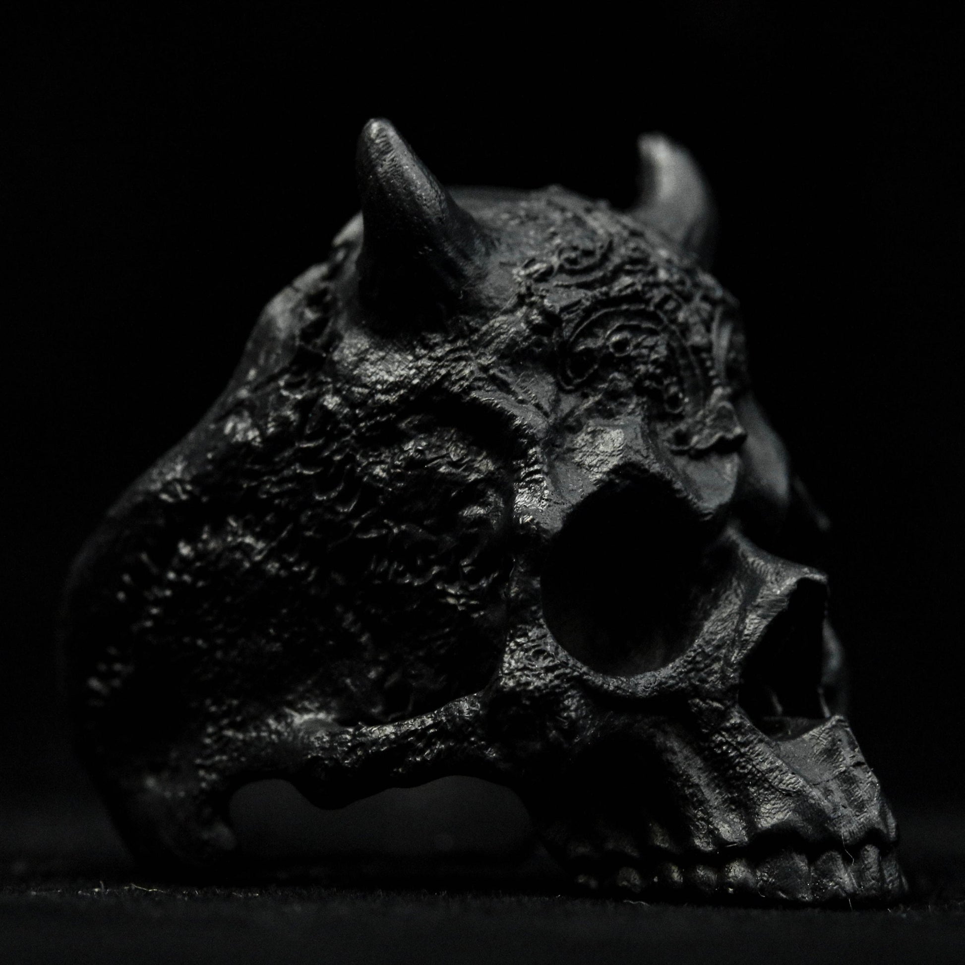 Mechanical Skull Ring, Jawless Skull Silver Ring, Delicate Engraved Sterling Silver Ring, Men's Skull Skull Ring Knight Skull Jewelry.