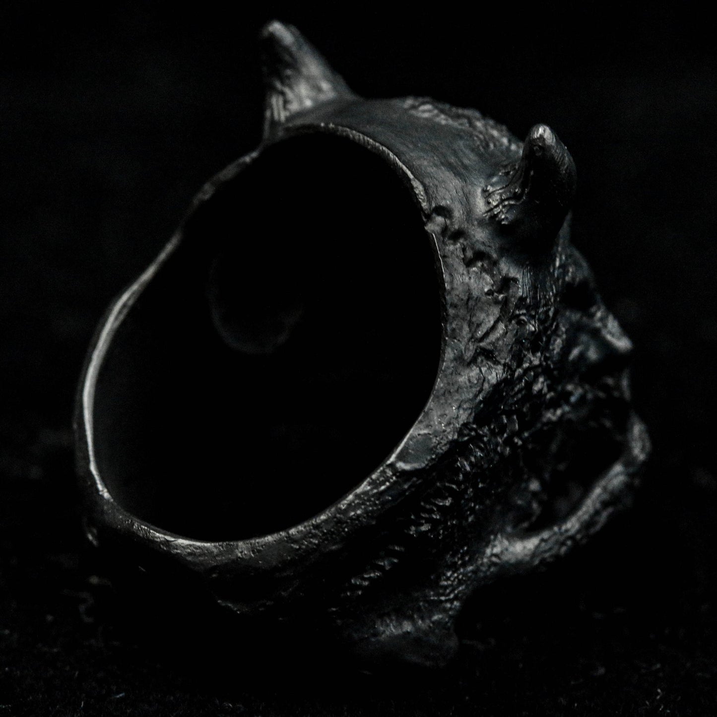 Mechanical Skull Ring, Jawless Skull Silver Ring, Delicate Engraved Sterling Silver Ring, Men's Skull Skull Ring Knight Skull Jewelry.