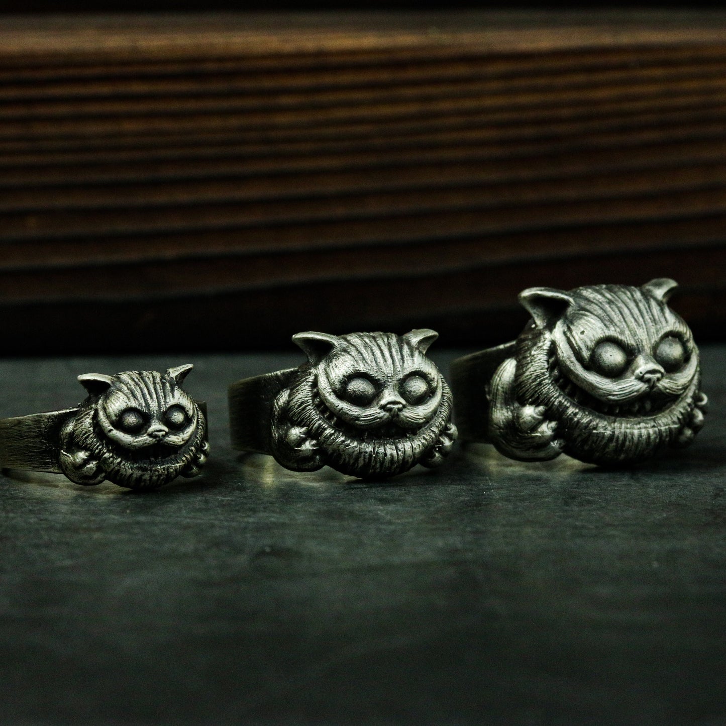Cheshire Cat 925 Silver Ring,Alice in Wonderland,Cat Jewelry,Garfield Ring,Sterling Silver Cat Ring,original ring,Silver Cat-Craftsmen made - SATANHORN