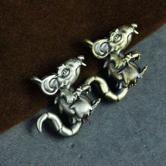 Little Mouse 925 Silver Pendant Necklace-Craftsman Made