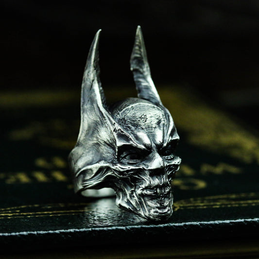 Dark Guardian Sigil Ring - 925 Silver Armor Plating Design Hero Jewelry - SATANHORN