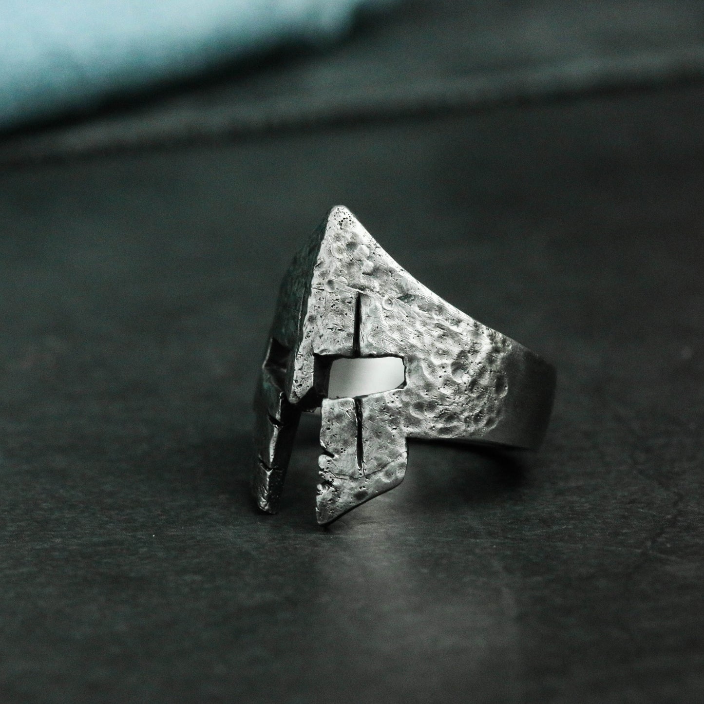 Spartan 925 Silver Ring, Spartan Shield Ring, Greek Warrior, Warrior Helmet, Spartan Warrior Ring, Men Silver Gift-Craftsmen made - SATANHORN