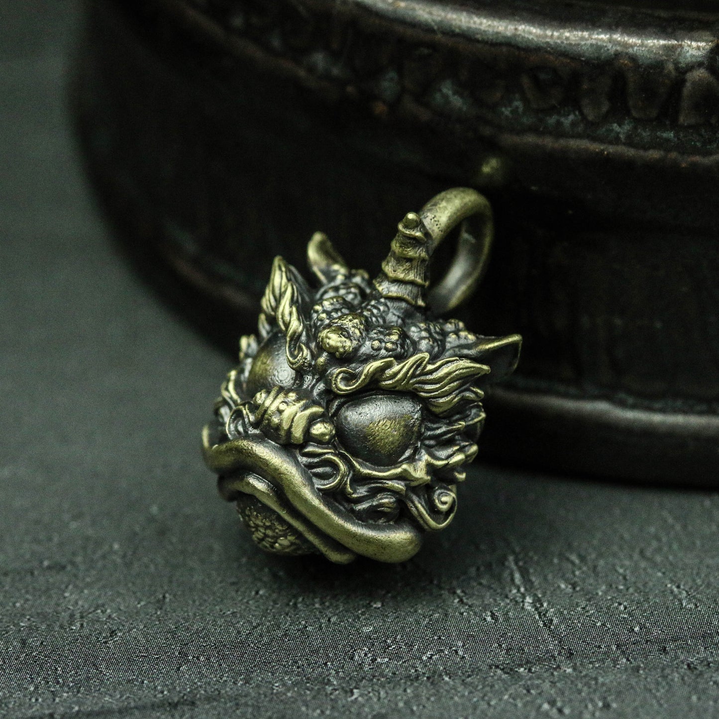 brave troops pendant Pixiu pendant dragon pendant Chinese lion pendant fantasy dragon jewelry craftsman making Buddhist brass jewelry
