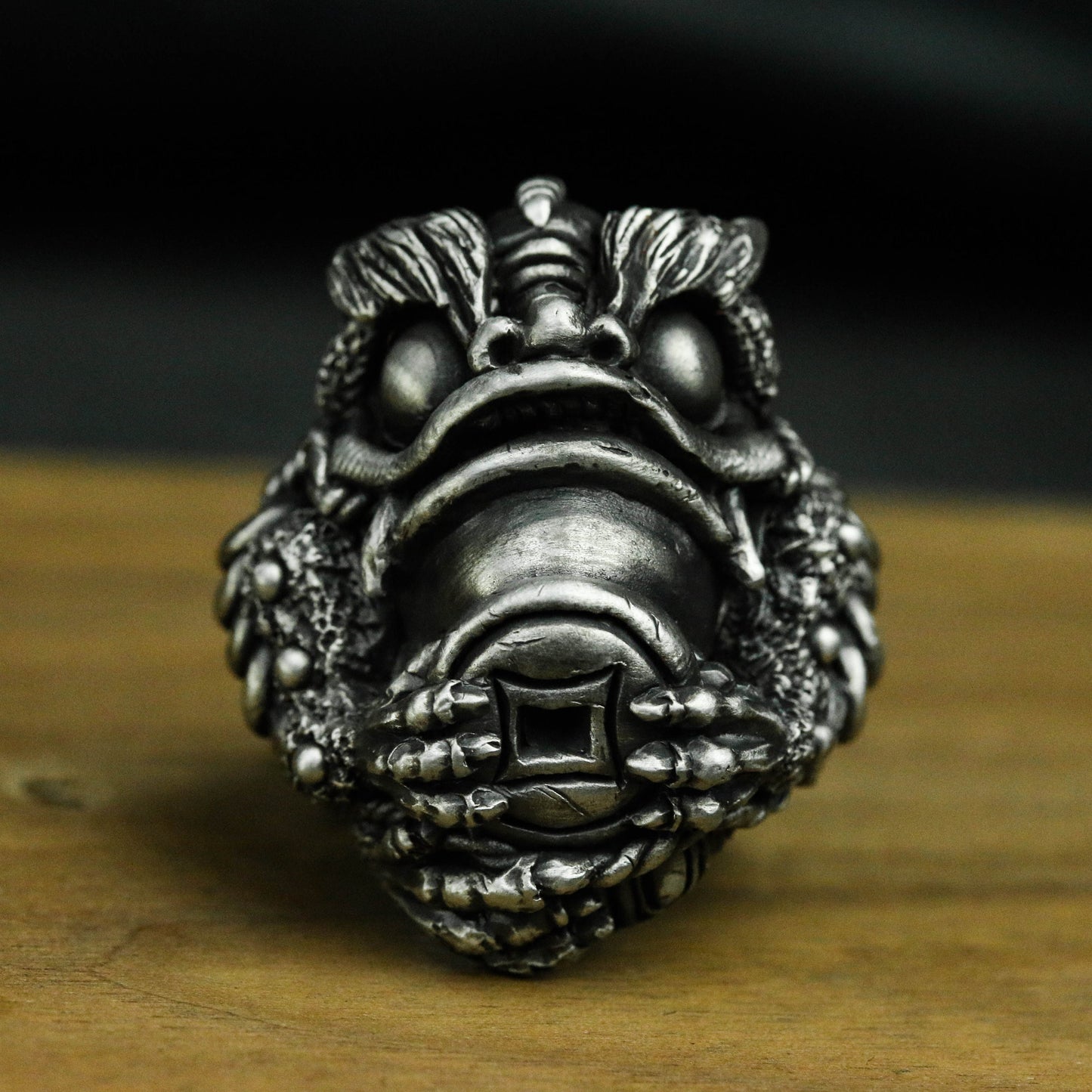 Golden Toad Lucky 925 Silver Ring, Frog Toad Ring, Money Copper Ring,925 sterling silver ring handmade jewelry - SATANHORN