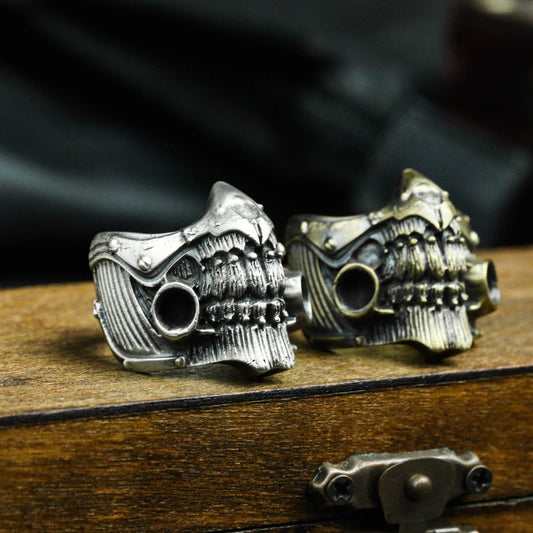 Immortal old Joe 925 silver ring, crazy max boss ring, solid sterling silver brass mask ring-craftsman made - SATANHORN