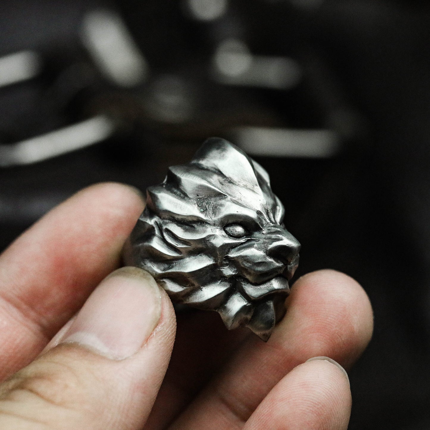Lion Beast King 925 Silver Ring, Lion Ring, African Ring, Animal Ring, Men's Accessories Silver Ring - Handmade - SATANHORN