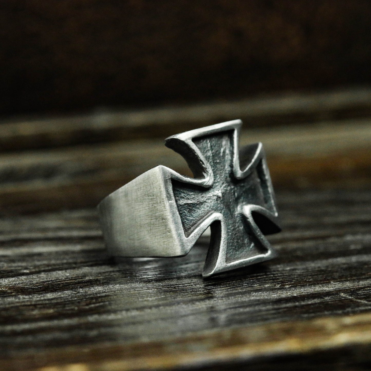 Cross 925 Silver Ring, Windmill cross ring, Christ symbol silver jewelry personalized gift-Craftsmen made - SATANHORN