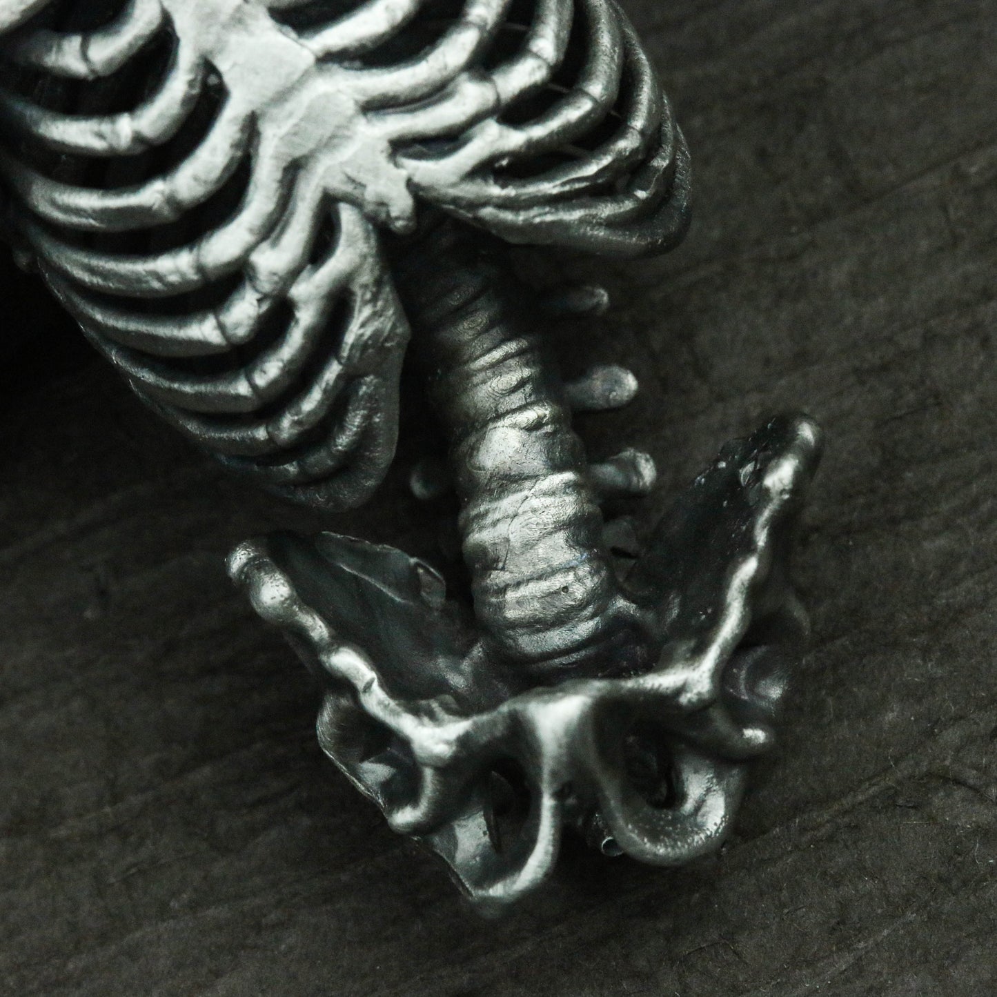 Human skeleton 925 silver necklace pendant, anatomical necklace pendant, 925 silver accessories, bone personality necklace pendant