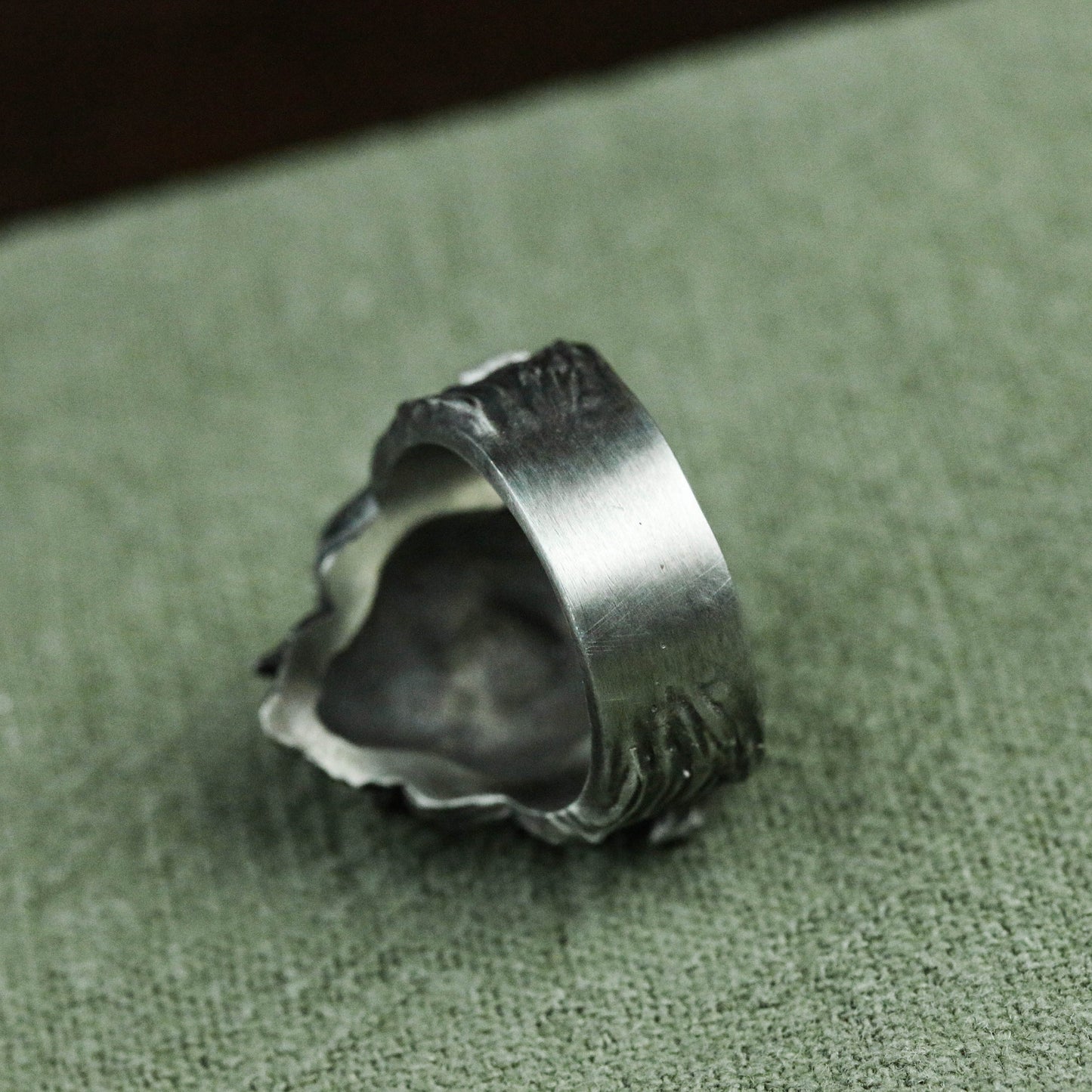 Diamond-Studded Rebellion Ring - Dual-Tone 925 Silver Femme Fatale Jewelry - SATANHORN