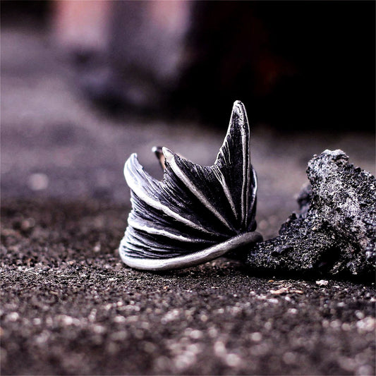 Gothic Devil Wings 925 Silver Ring, Devil Ring, Crown Ring, Wing Silver Ring, Men's Ring, Gothic Ring-Craftsmen made - SATANHORN