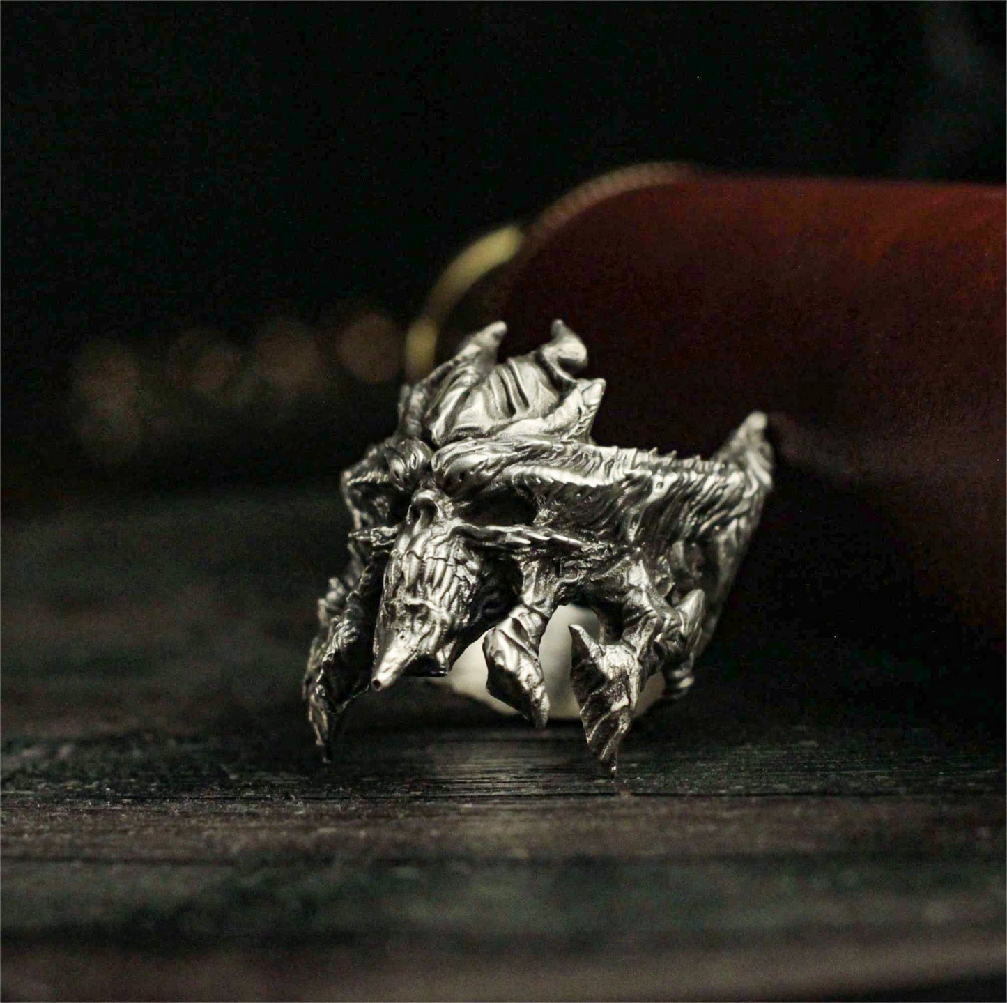 Shadow Lord Ring - 925 Sterling Silver Diabolical Power Symbol Jewelry - SATANHORN