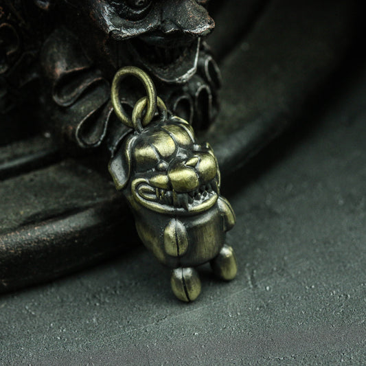 Vicious Dog pendant,Brass Solid Pendant,Violent Dog pendant,Bully Dog Pendant Brass 925 silver handmade custom jewelry