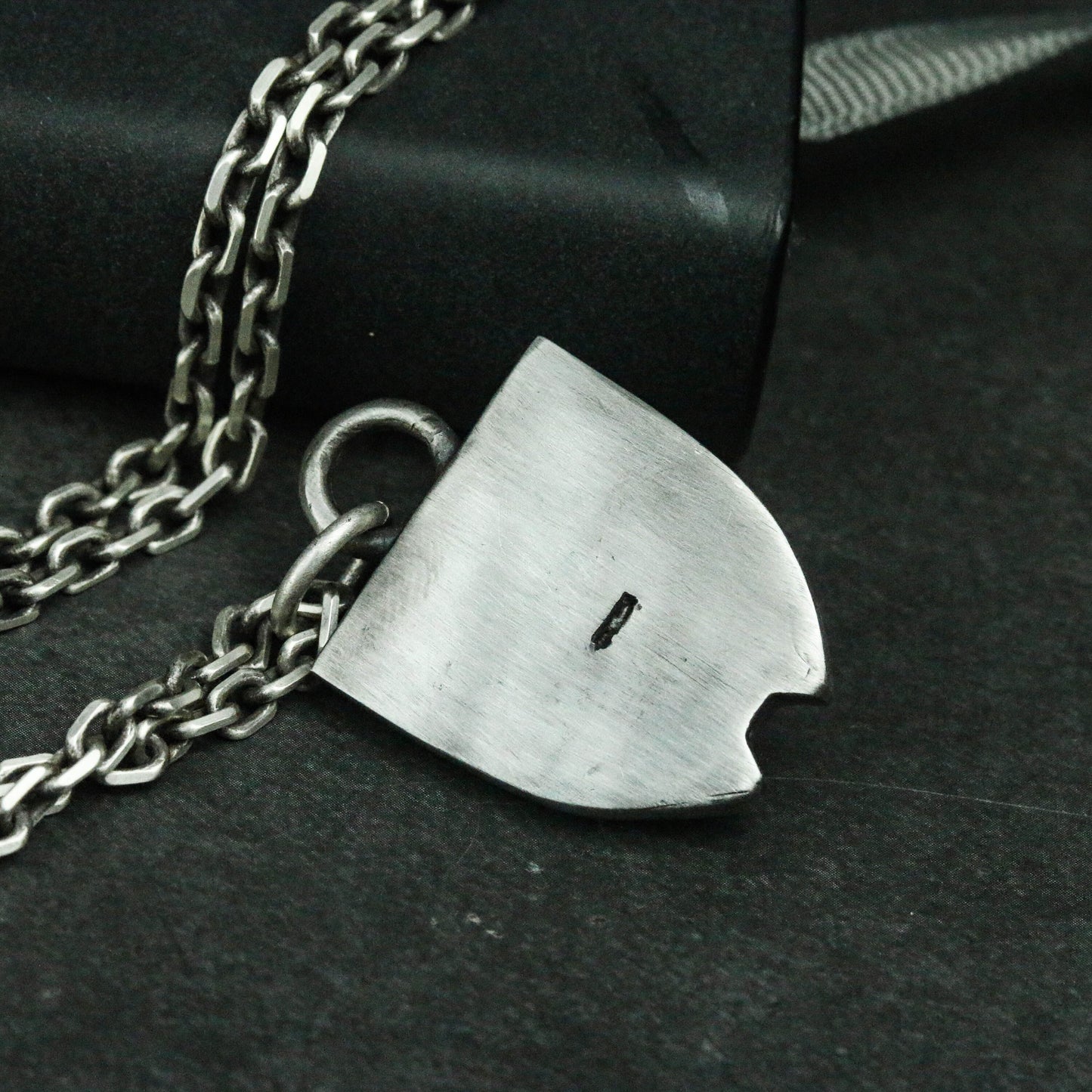 Wolf Head Shield 925 Silver Necklace Pendant, Silver Accessories, Silver Wolf Personality Necklace Pendant-craftsman made