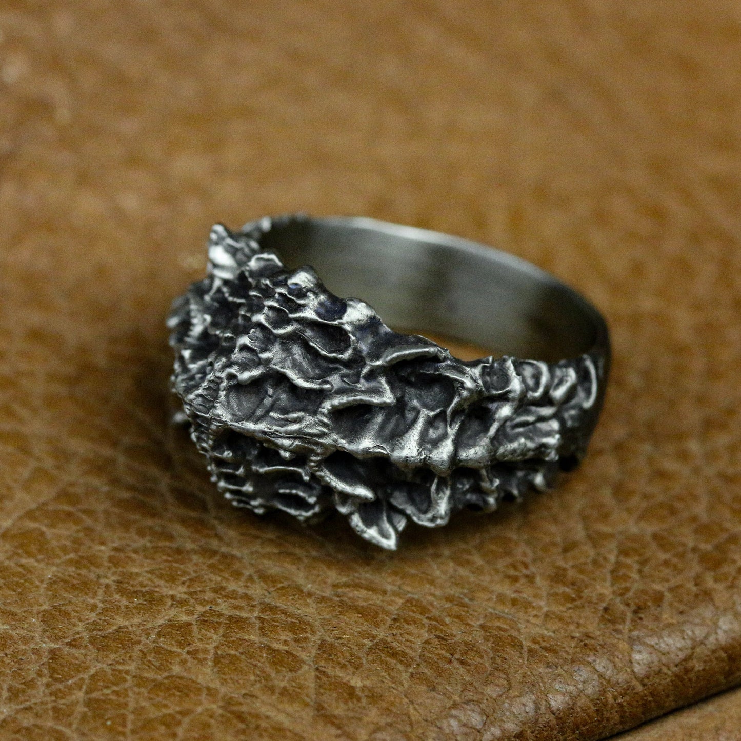 High Quality Rings for Men - Human Spine 925 Sterling Silver Ring Spine Ring Spine Jewelry Abstract Design Gift for Him - Handmade.
