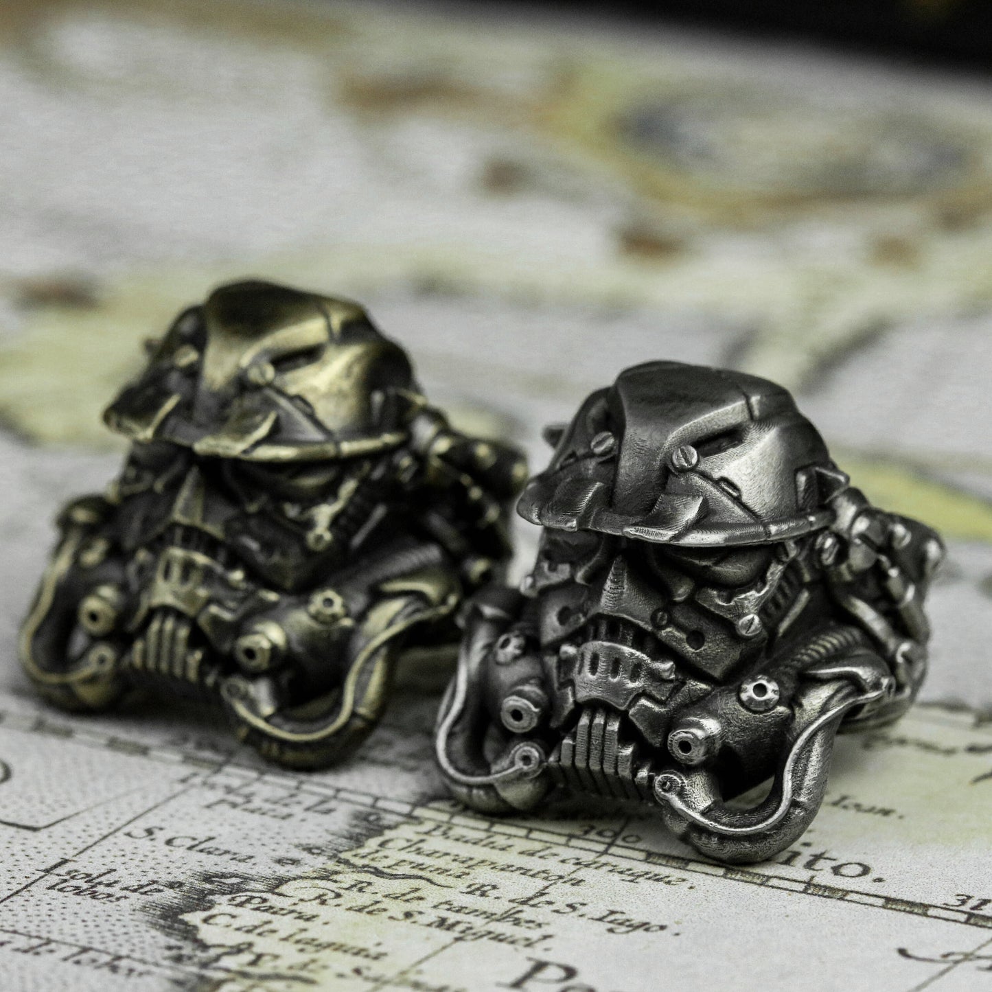 Warrior accessories Soldier Helmet-Inspired Ring, Handcrafted Jewelry – Artisan Made