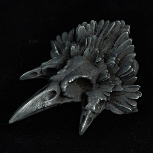 Raven Pendant Skull Silver Pendant Indian Style Jewelry Animal Skull Brass Pendant Sharp-billed Crow Skull Pendant God Bird Lucky Bird