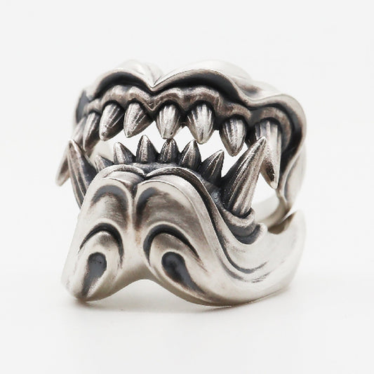Silver Tooth Ring|Vampire Silver Ring|Vampire Tooth|Gothic Ring|Tooth Ring|Couple Ring|Handmade Silver Ring