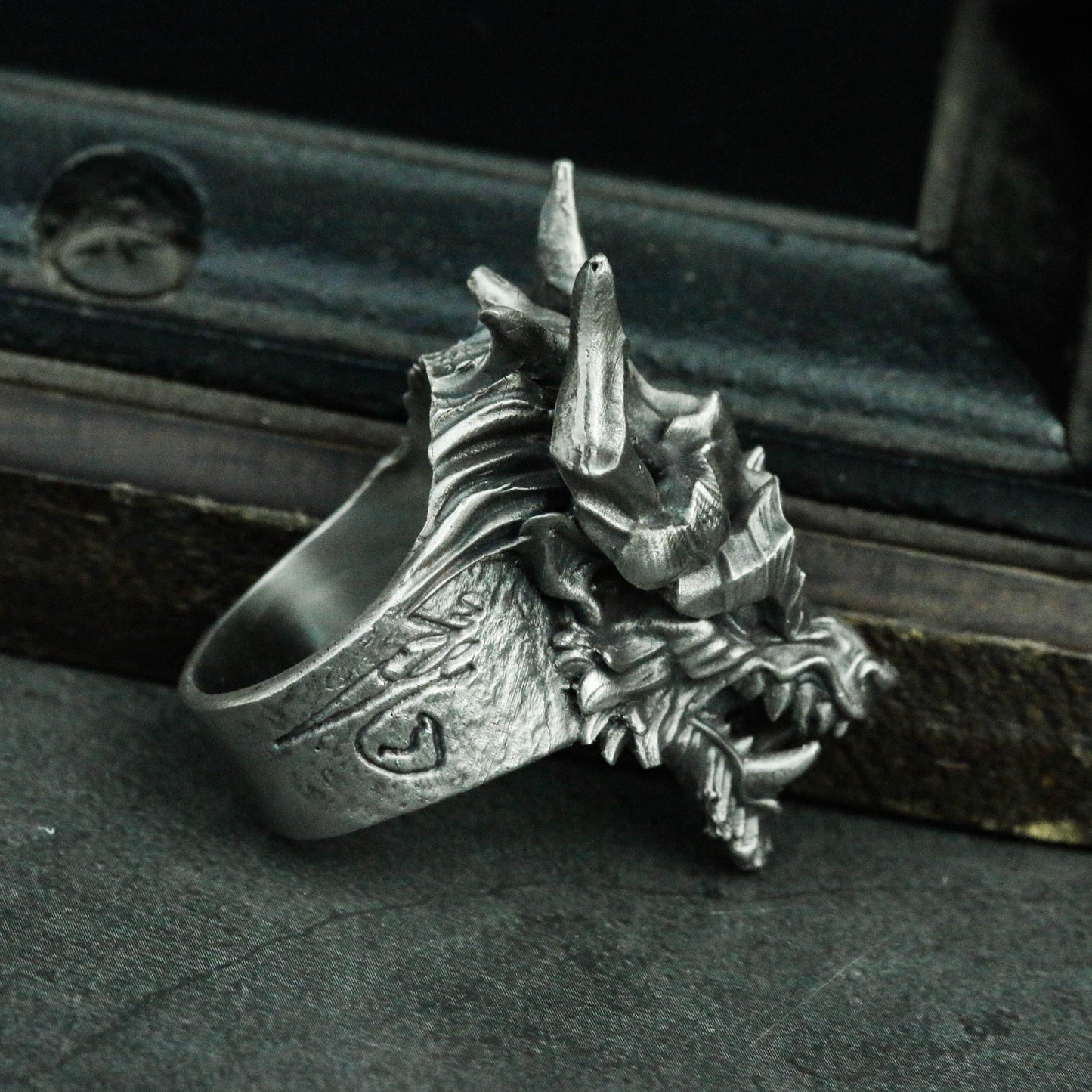 Dragons Nine Sons-HOU-925 Silver Ring-Handmade Ring-Myths and Legends