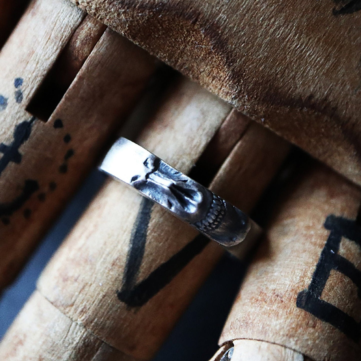sterling silver Skull ring, skull jewelry, silver skull ring,Skull Jewelry, Silver Band, Men's Silver Ring