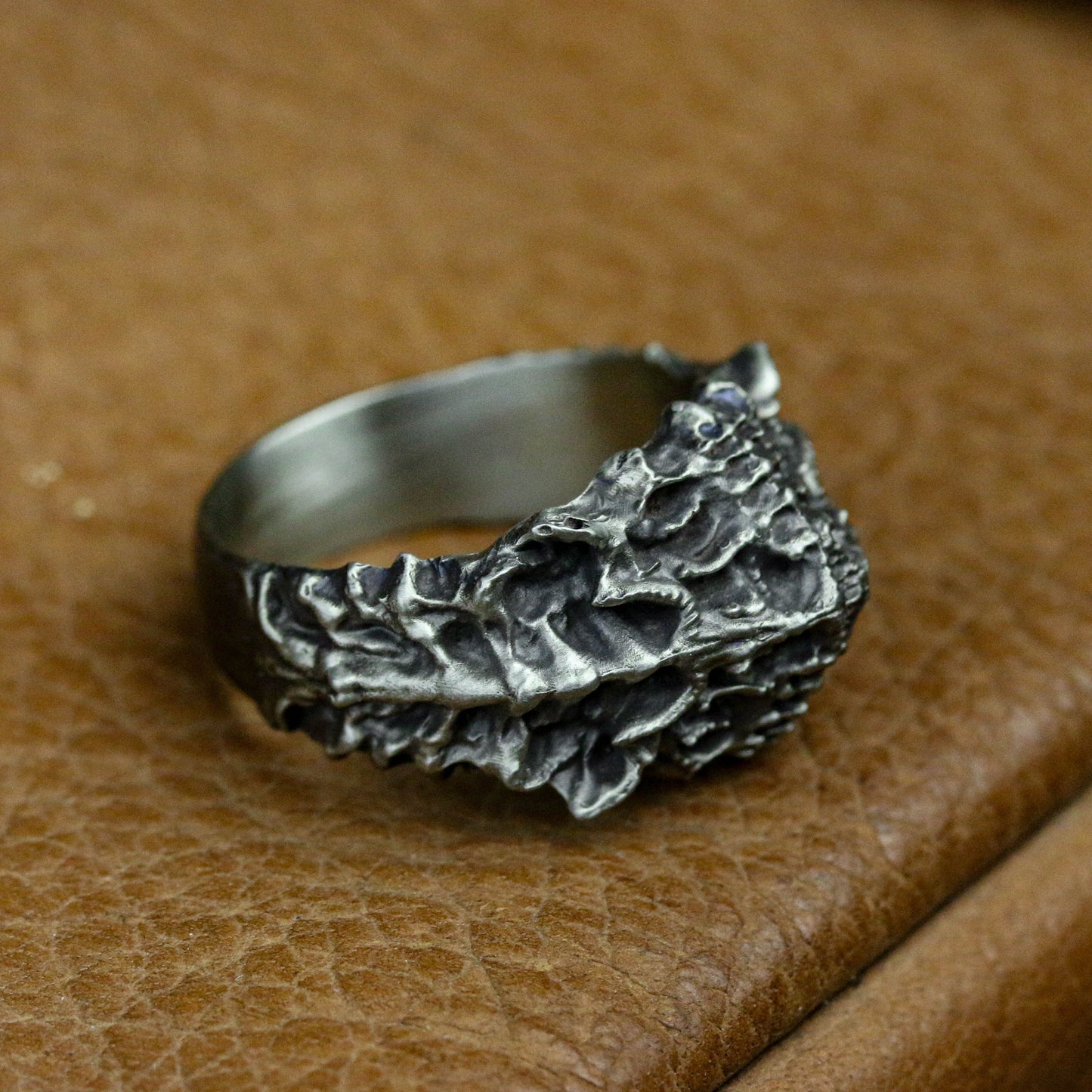 High Quality Rings for Men - Human Spine 925 Sterling Silver Ring Spine Ring Spine Jewelry Abstract Design Gift for Him - Handmade.